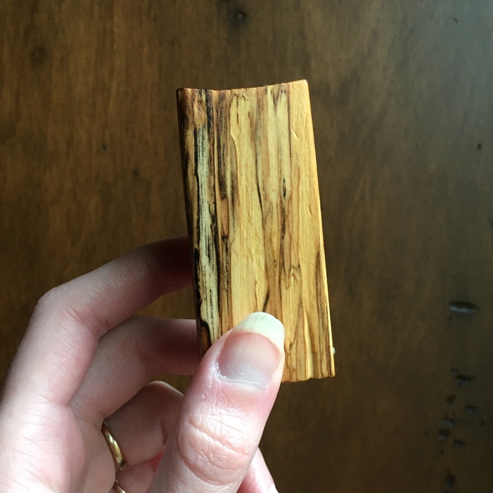 Craftsman Wood Vessel, Handmade Miniature Woodwork Toothpick Holder - Picture 7 of 8
